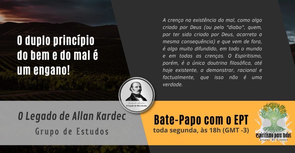 Capa: O duplo princípio do bem e do mal é um engano